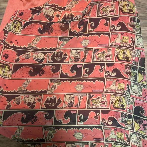 Nickelodeon 2015 Vtg Spongebob Squarepants Women's Tank Top. Sz. Lg. Comic Back - Picture 3 of 3